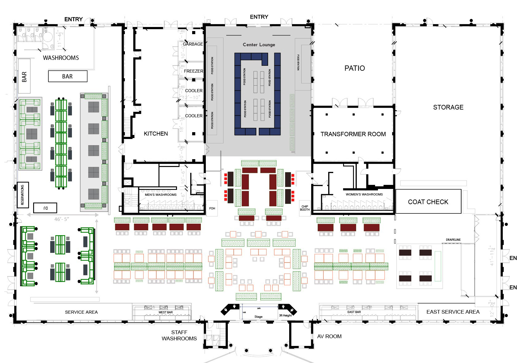 Floor Plan Web Center Lounge Toronto Event Centre